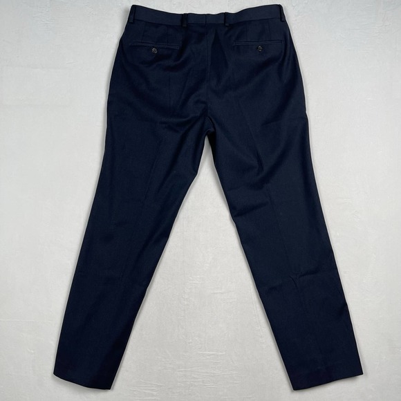Ralph Lauren Men’s Dress Pants 34X30 Classic Fit‎ Flat Front Pants Black - Picture 5 of 15